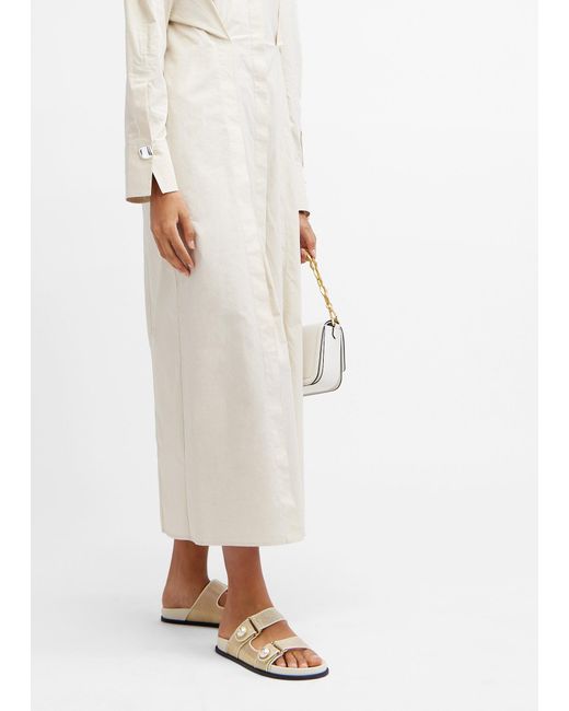 Jimmy Choo White Fayence Sandals