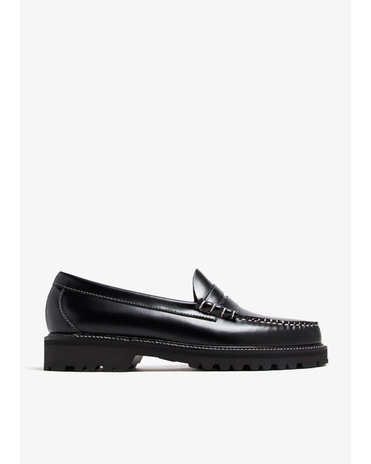 Bass Men's Black Weejuns 90S Larson Penny Loafers