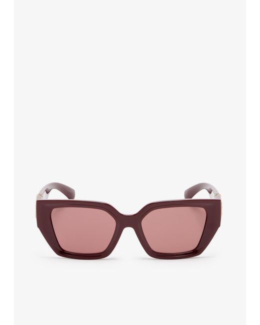 Burberry Pink Ekd Rectangular Sunglasses