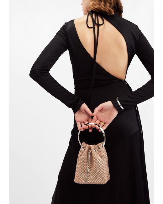 Jimmy Choo Natural Bon Bon Bucket Bag