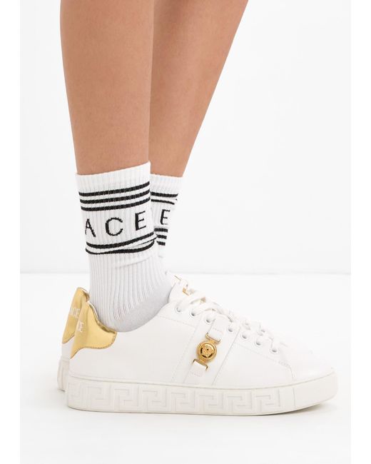 Versace Natural Greca Sneakers
