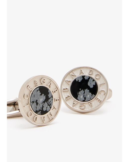 Dolce & Gabbana White Stone Cufflinks for men