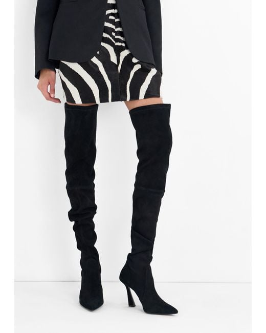 Stuart Weitzman Black Ultravinnie 100 Boots