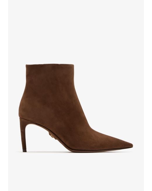 Dolce & Gabbana Brown Devotion Ankle Boots