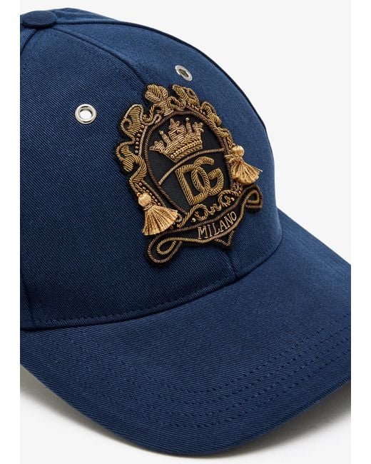 Dolce & Gabbana Blue Drill Baseball Cap for men