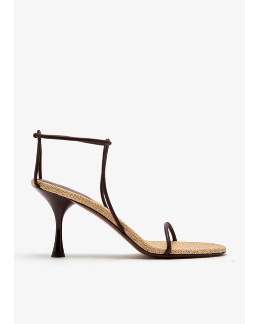 Neous White Nenque Raffia Sandals