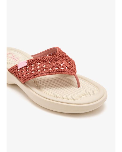 Chloé Pink Poolette Sandals