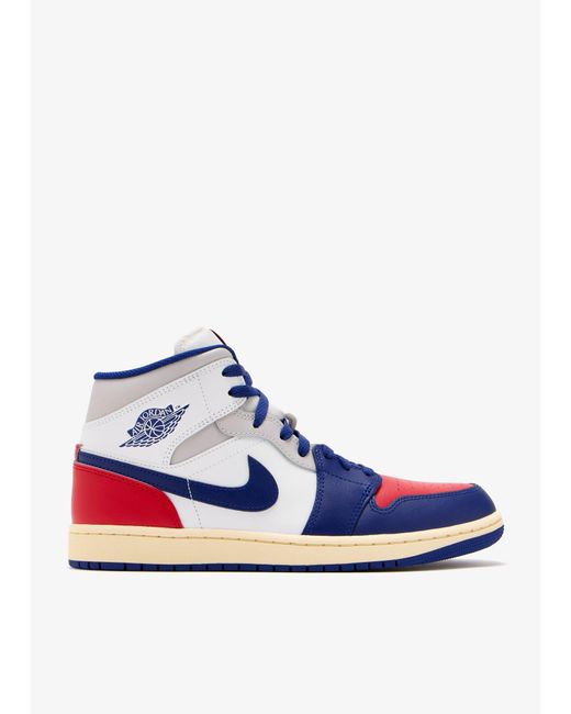 Nike Blue Air Jordan 1 Mid Sneakers for men