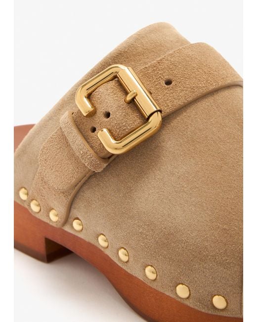 Chloé Brown Jeannette Clogs