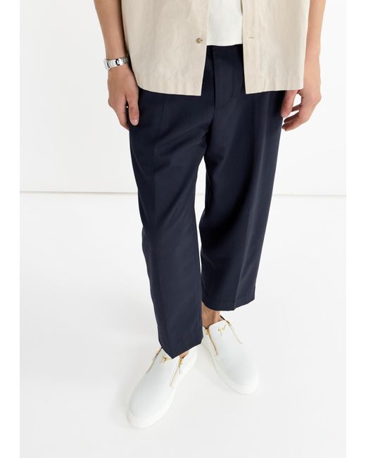 Giuseppe Zanotti Men's White Kobe Sneakers