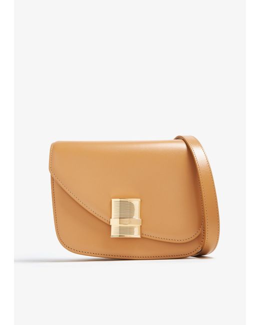Ferragamo Natural Fiamma Small Crossbody Bag