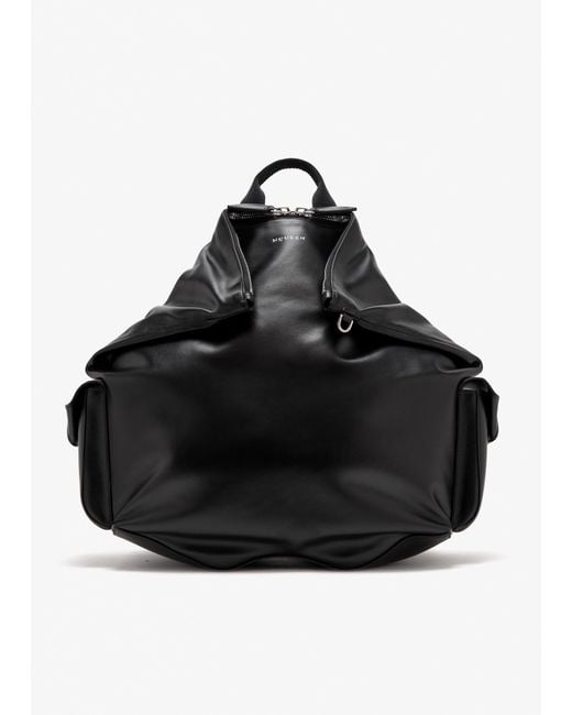 McQueen Black Manta Backpack for men