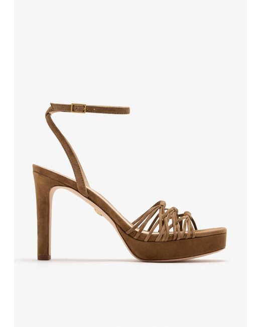 Veronica Beard White Beverlee Platform Sandals