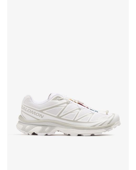 Salomon White Xt-6 Sneakers for men