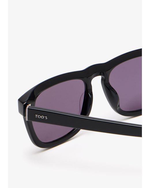 Tod's Purple Squared Sunglasses for men