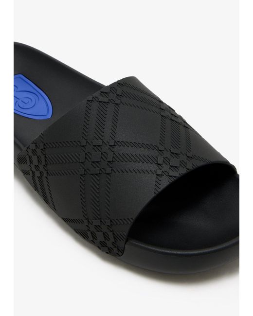 Burberry White Dive Slides for men