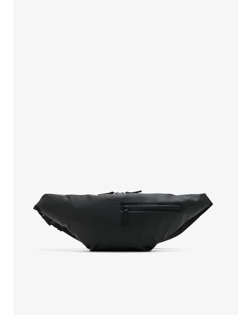 Rains Black Dash Bum Bag
