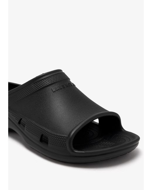 Balenciaga Black X Crocs Slide Sandals for men