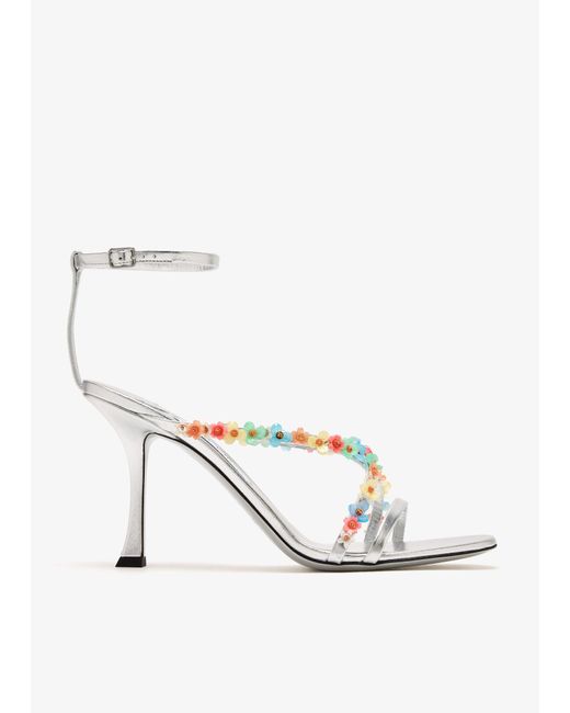 Jimmy Choo White Blanche 90 Sandals