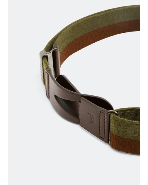 Tod's Brown Greca Belt for men