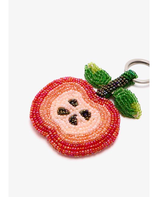 The Jacksons Multicolor Apple Beaded Keyring
