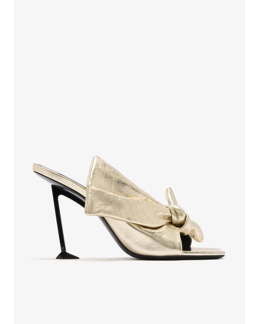 Givenchy White Boudoir Bow Mules