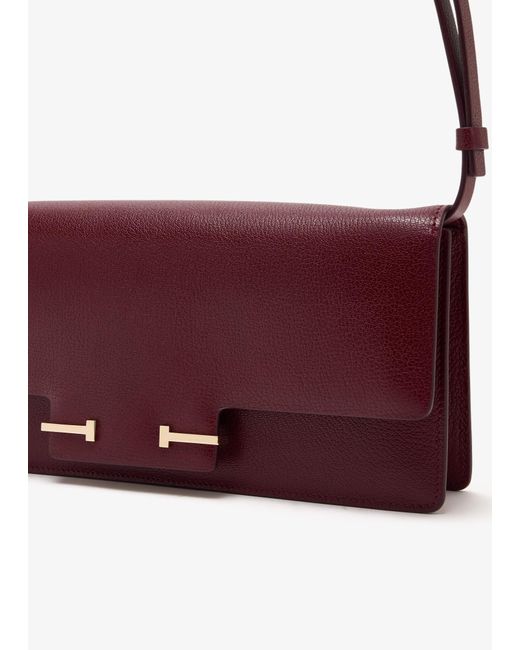 Tom Ford Purple Aube E/W Shoulder Bag