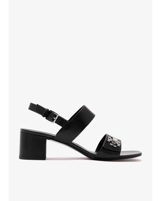 Tory Burch White Turnlock Sandals