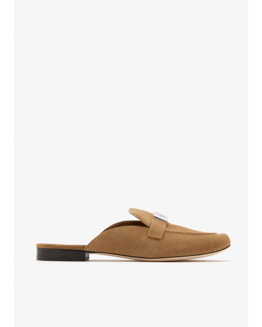 Tory Burch White Leelee Slippers