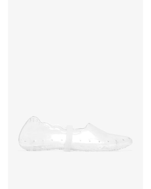 MONFARADI MARE White Beach Ballerinas