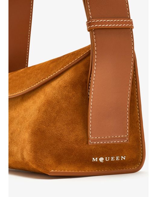 Alexander McQueen Brown T-Bar Sling Bag