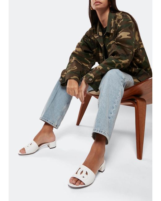 Dolce & Gabbana White Dg Millennials Logo Sandals