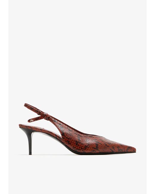 Jimmy Choo Brown Camie 60 Slingback Pumps