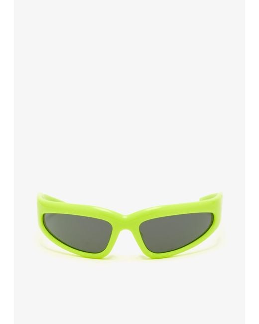 Off Broadway Green Sleek Butcher Sunglasses