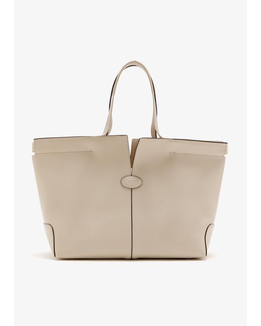 Tod's Natural Di Folio Medium Bag