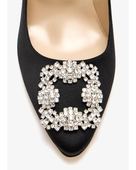 Manolo Blahnik Black Hangisi Pumps