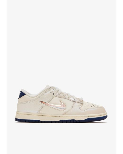 Nike White Dunk Low Sneakers