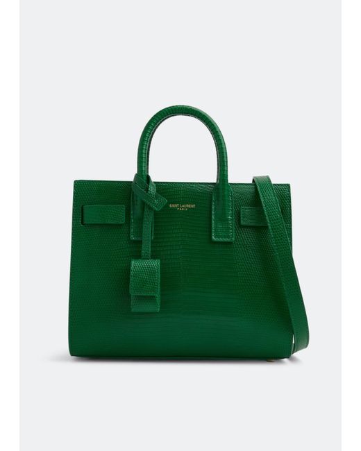 Saint Laurent Green Nano Sac De Jour Tote Bag