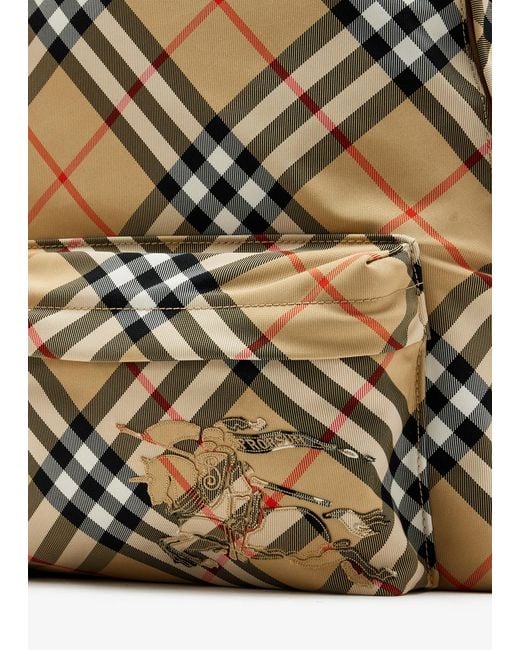Burberry Multicolor Small Check Backpack for men