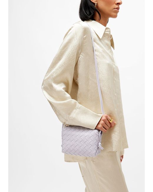 Bottega Veneta Gray Mini Loop Camera Bag