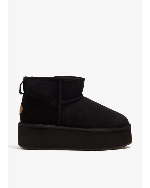 EMU Black Stinger Micro Flatform Boots