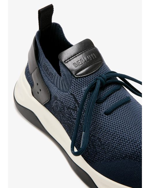 Berluti Blue Shadow Sneakers for men