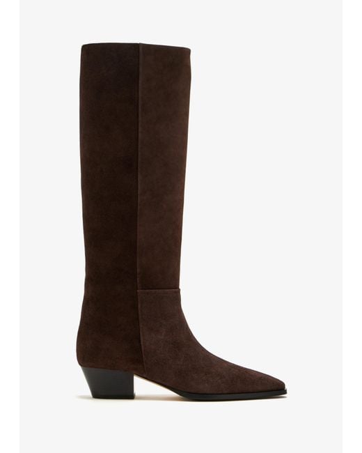 Aeyde Brown Medea Knee-High Boots