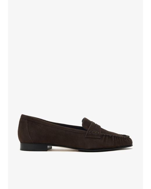 Aeyde White Aldous Loafers