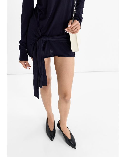 Jil Sander Black Arc Pumps