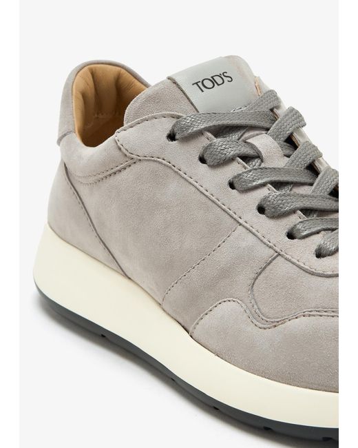 Tod's White Suede Sneakers for men