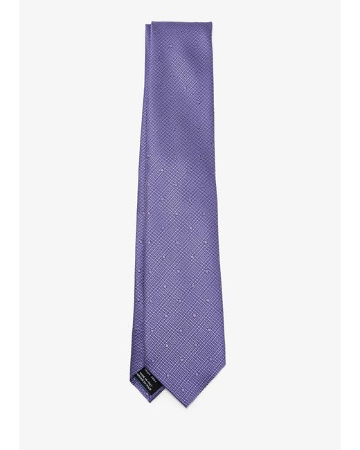 Tom Ford Purple Patterned Silk Tie for men
