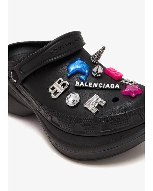 Balenciaga Black X Crocs Jibbitz Mules
