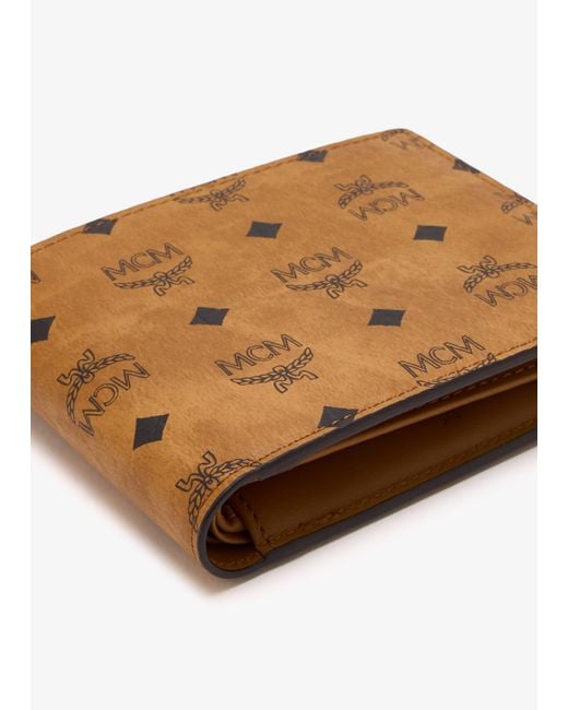 MCM White Small Aren Wallet for men