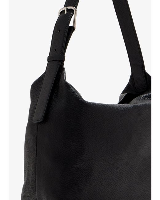 The Row Black Isa Shoulder Bag